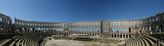 chorvatsko, Pula, Koloseum
